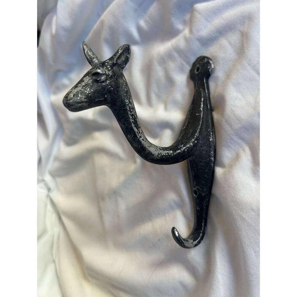 Cast Iron Deer Donkey Head Door Western Wall Hook Key Coat Hanger camel